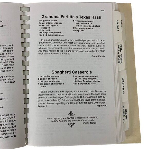 Harvest Gifts 1995 Spiral Bound Cookbook Saint Ann Catholic Church Coppell Texas - Picture 10 of 16